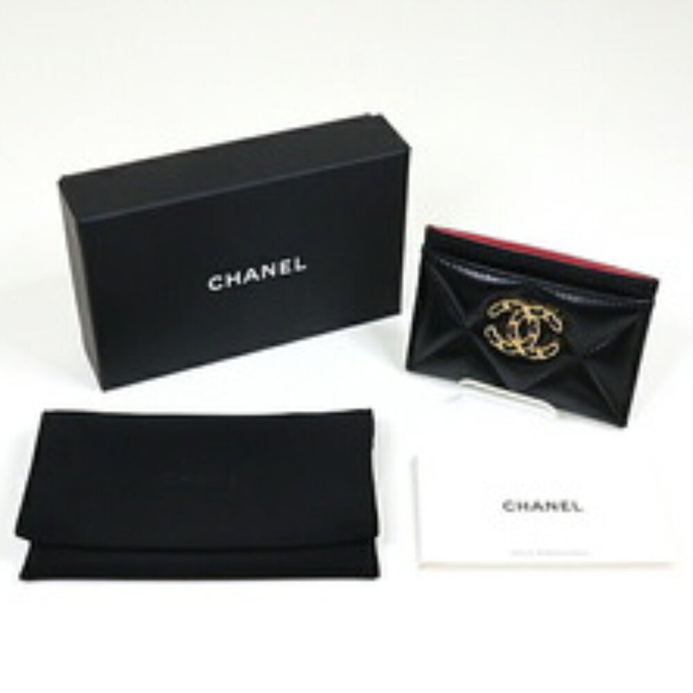 CHANEL Chanel 19 Card Case Lambskin Black AP1167 - Picture 6 of 10